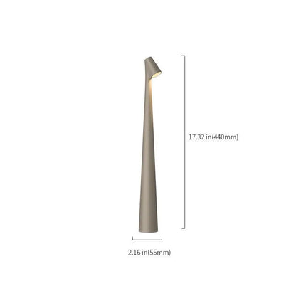 Sculptural Metal Cordless Touch Lamp