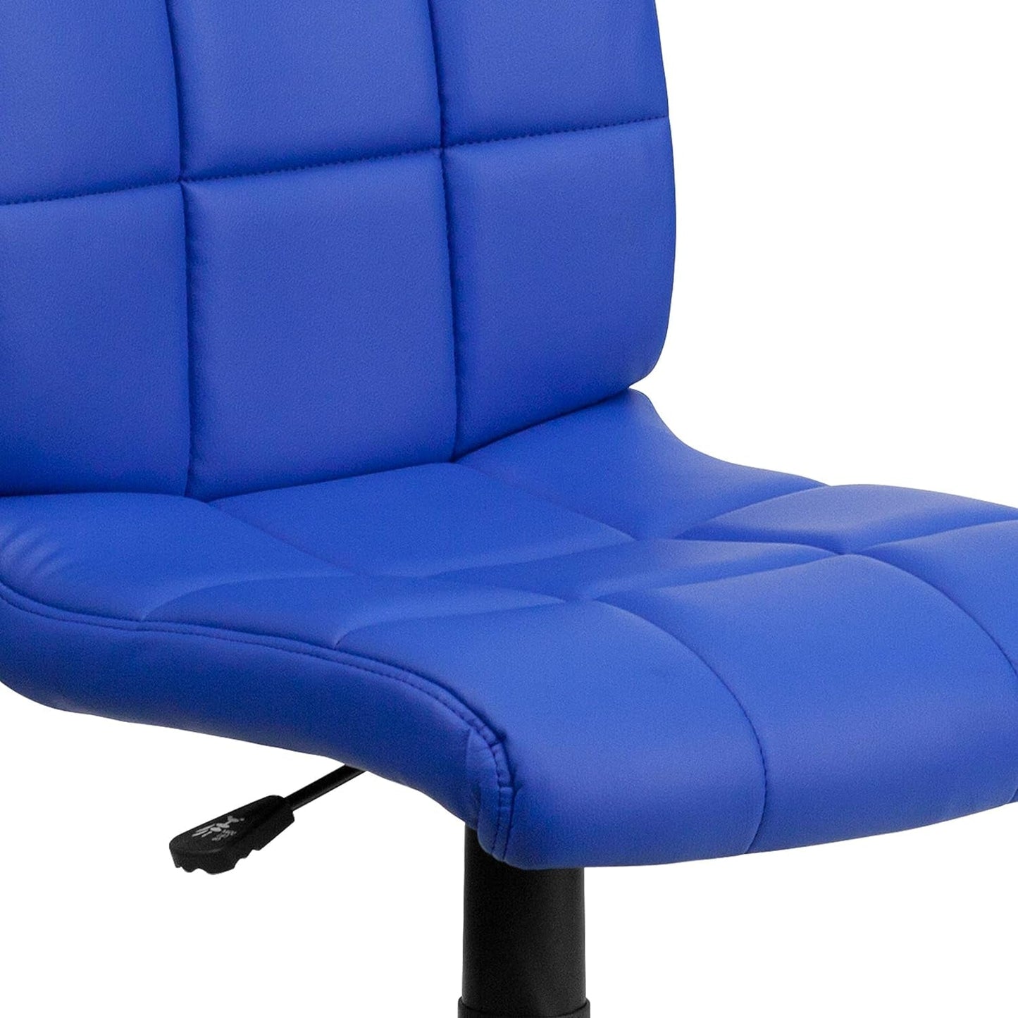 Flash Furniture Clayton Mid-Back Blue Quilted Vinyl Swivel Task Office Chair Furniture Home & Kitchen Home Office Chairs Home Office Desk Chairs Home Office Furniture