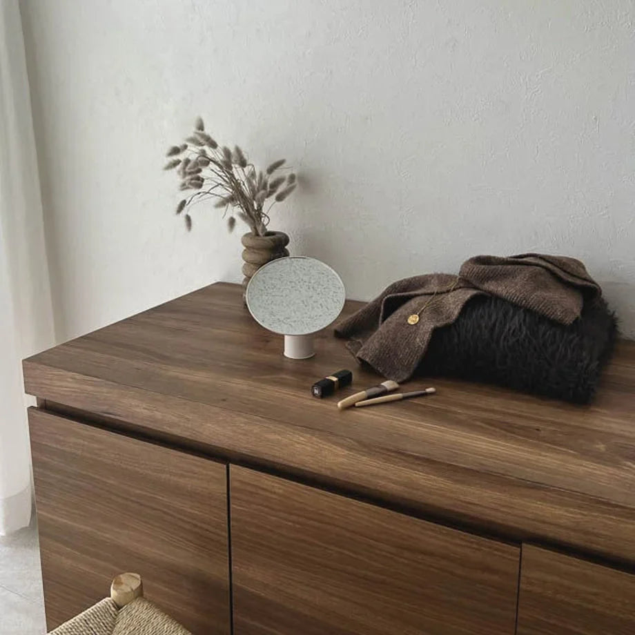 Sleek Minimalist 360° Rotating Desktop Mirror