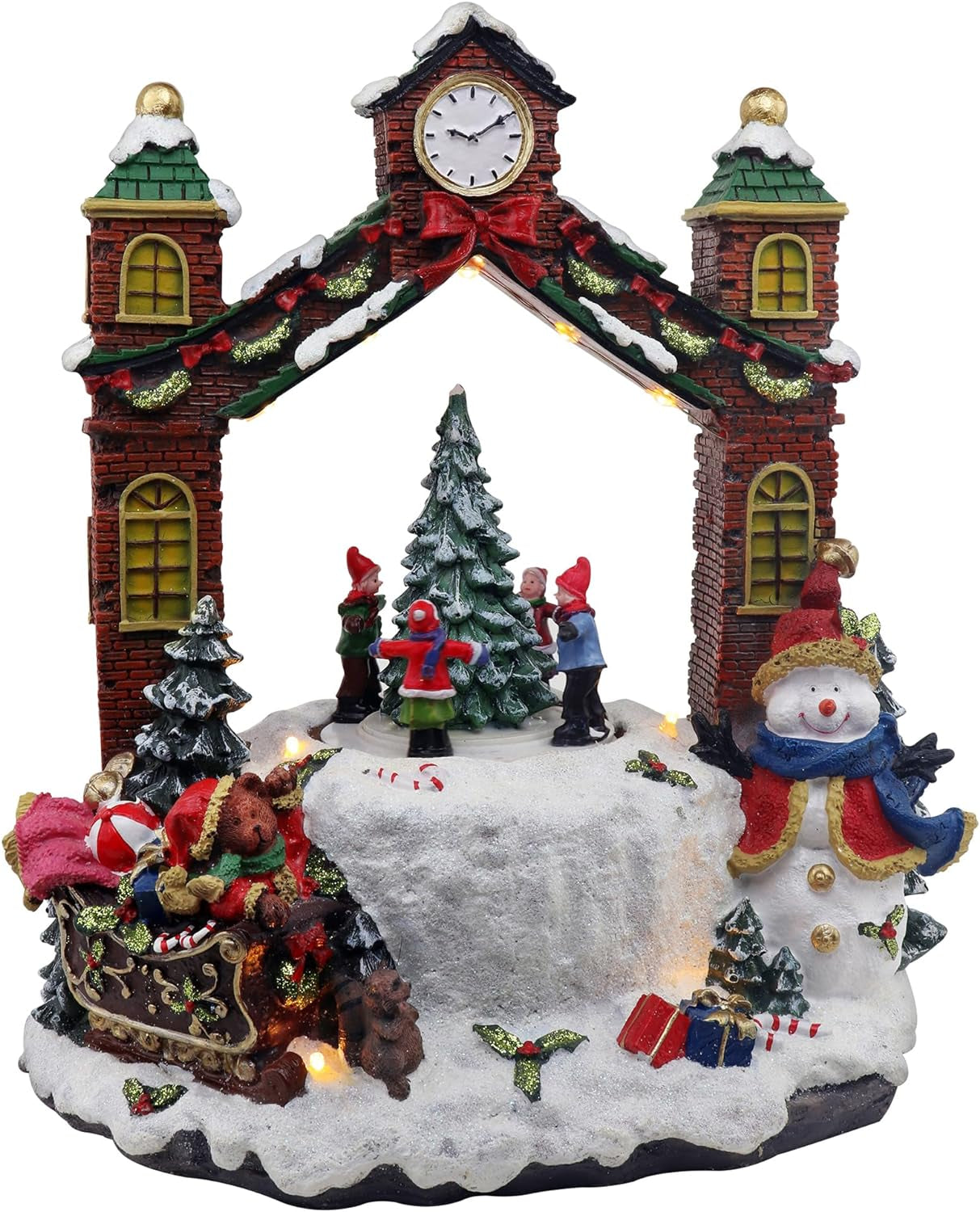 Christmas Village Windmill - Animated Pre-Lit Musical Winter Snow Village - Perfect Addition to Your Christmas Indoor Decorations & Christmas Village Display - a Thoughtful Gift for Your Loved Ones Collectible Buildings Collectible Buildings & Accessories Home & Kitchen Home Décor Accents Home Décor Products