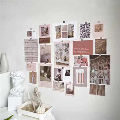 Vintage Academia Kraft Paper Wall Collage Kit