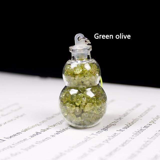 1pc Natural Crystal Wishing Bottle