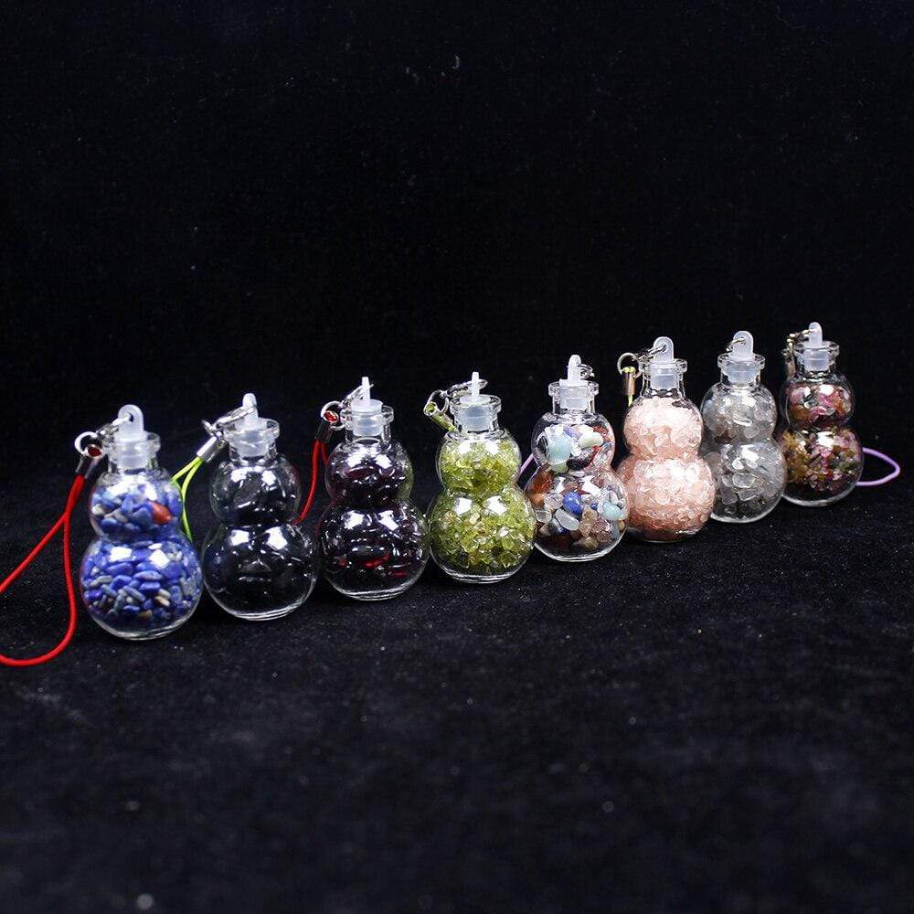 1pc Natural Crystal Wishing Bottle