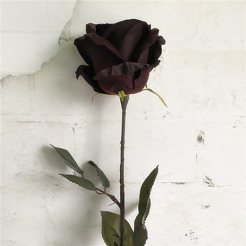 1pcs Artificial Black Rose