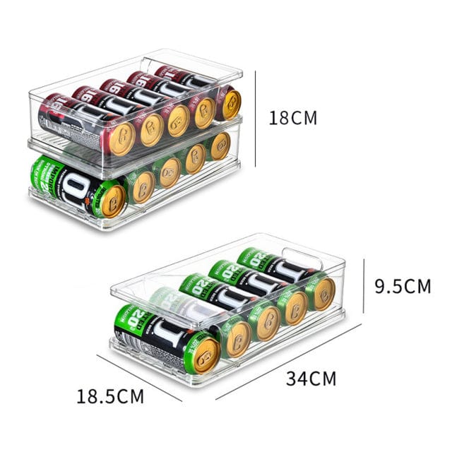 2-Tier Rolling Transparent Organizer Holder