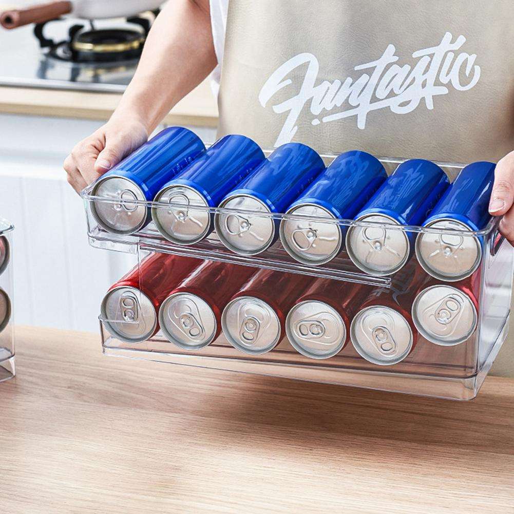 2-Tier Rolling Transparent Organizer Holder