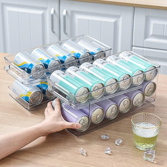 2-Tier Rolling Transparent Organizer Holder