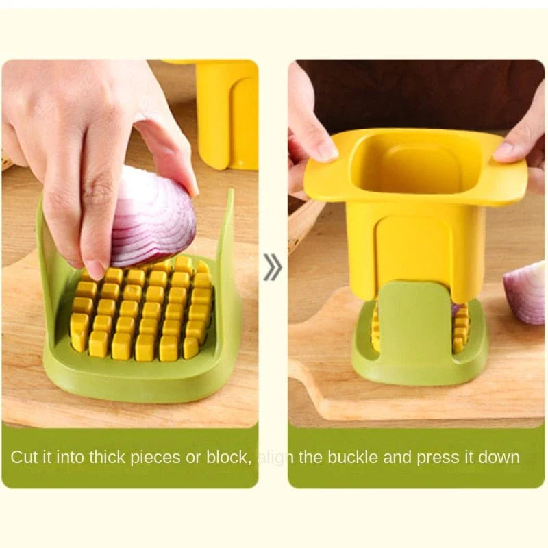 2-in-1 Vegetable Chopper Dicing & Slitting