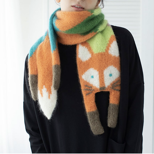 Animals Cartoon Knitted Scarves