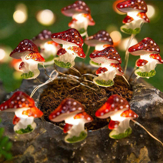 Mushroom Fairy String Lights AESTHETIC_Fairycore AESTHETIC_Mushroom SUB CATEGORY_String Lights