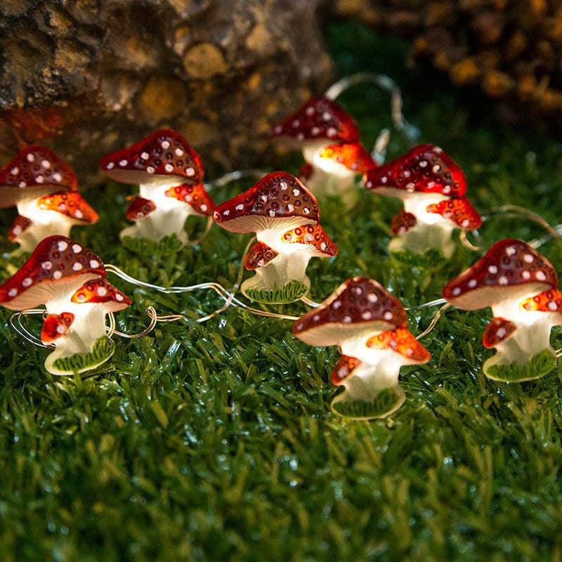 Mushroom Fairy String Lights AESTHETIC_Fairycore AESTHETIC_Mushroom SUB CATEGORY_String Lights