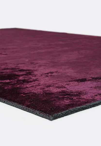Plain Dark Damson Rug