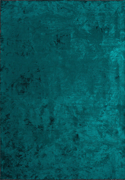 Plain Dark Turquoise Rug