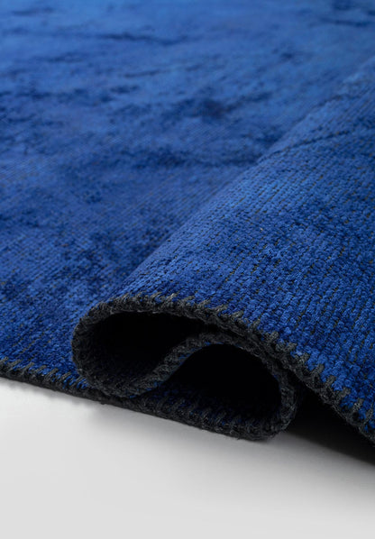 Plain Sapphire Blue Rug