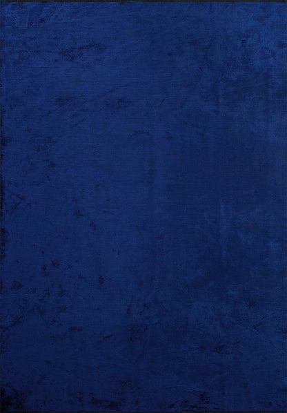 Plain Sapphire Blue Rug