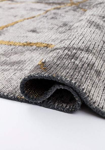Palermo Yellow - Light Grey Rug