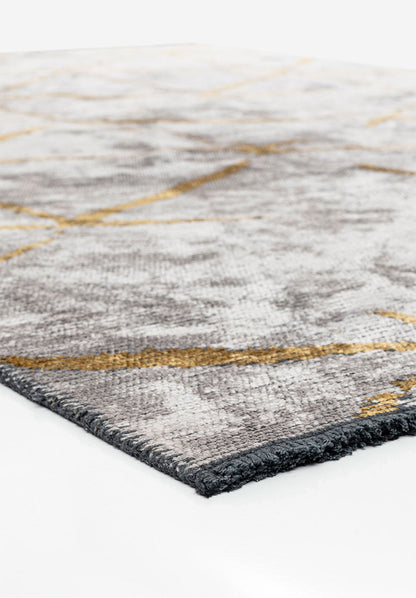 Palermo Yellow - Light Grey Rug