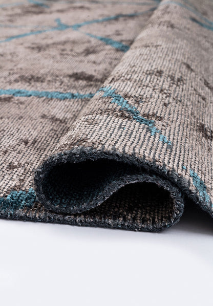 Palermo Petrol - Dark Grey Rug