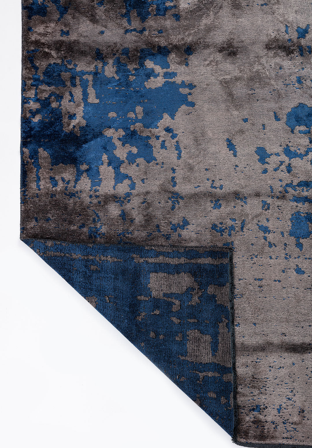 Verona Navy Blue - Dark Grey Rug