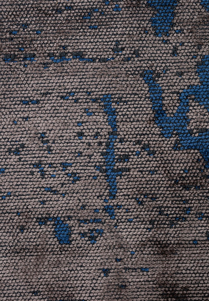 Verona Navy Blue - Dark Grey Rug