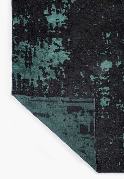 Verona Dark Green - Black Rug
