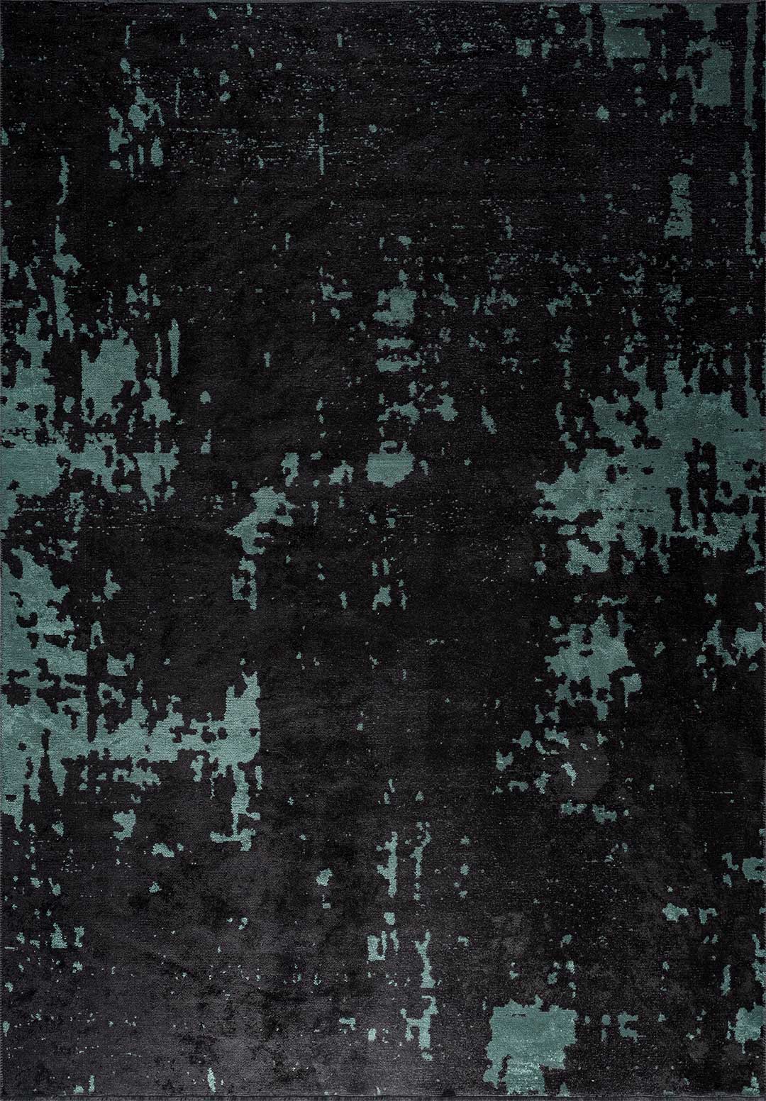 Verona Dark Green - Black Rug