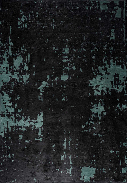 Verona Dark Green - Black Rug