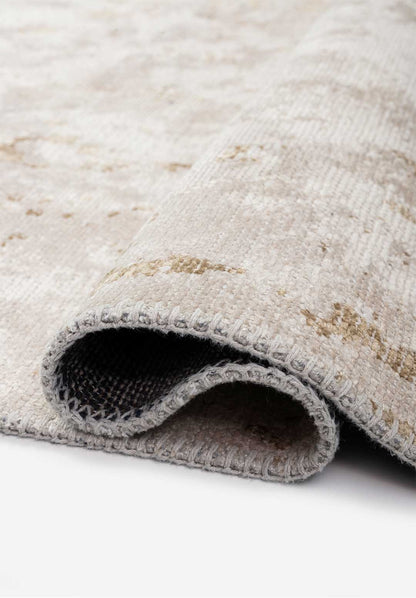 Verona Beige - White Rug