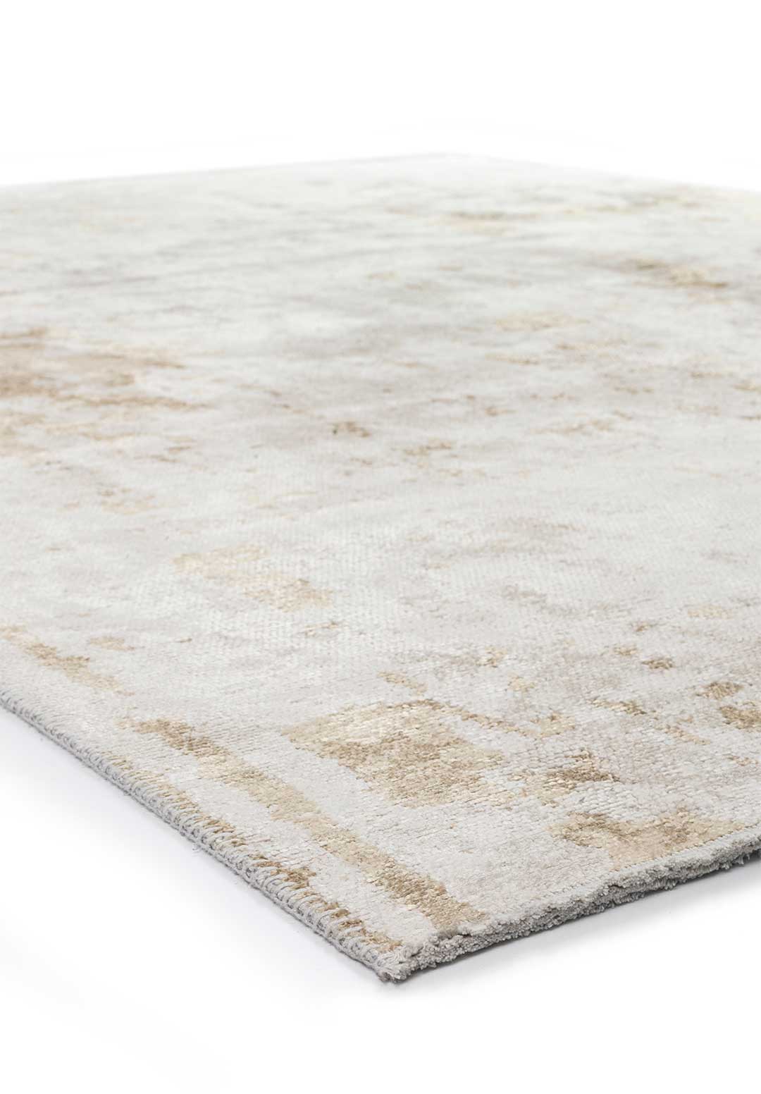 Verona Beige - White Rug