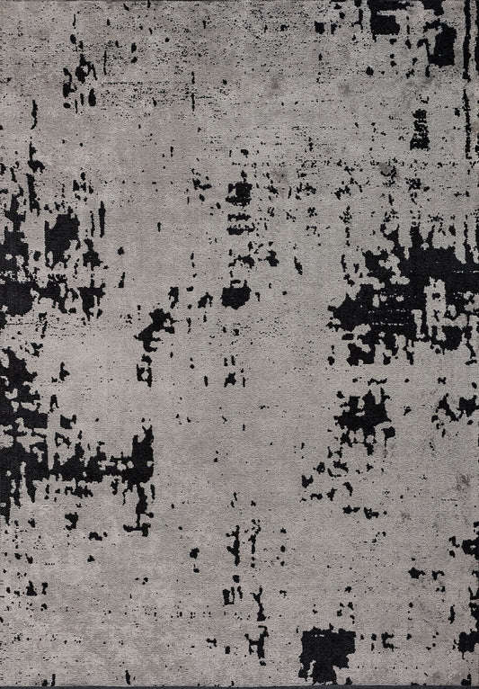 Verona Matte Black - Light Grey Rug