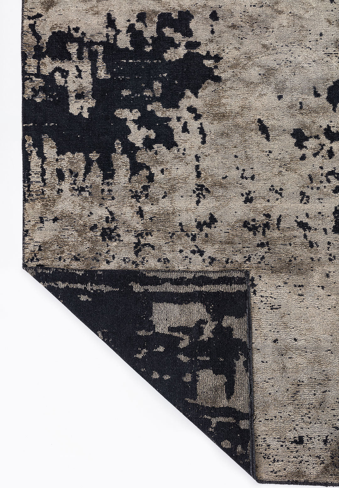 Verona Matte Black - Beige Rug