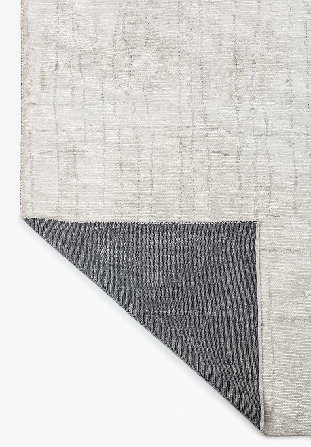 Pisa Light Grey - White Rug