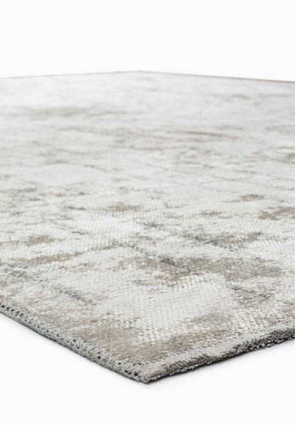 Pisa Light Grey - White Rug