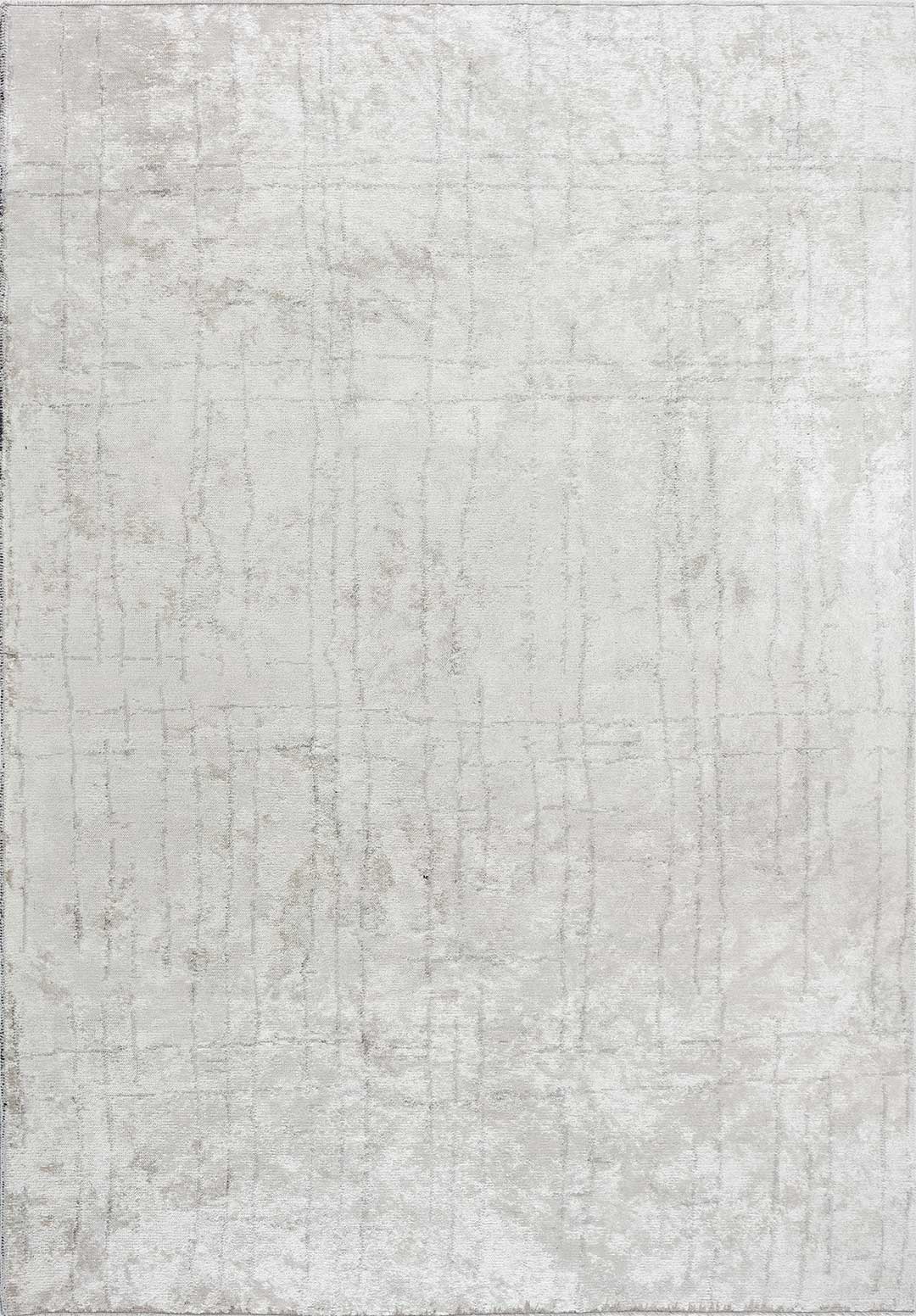 Pisa Light Grey - White Rug