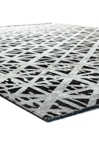 Torino Black - Light Grey Rug