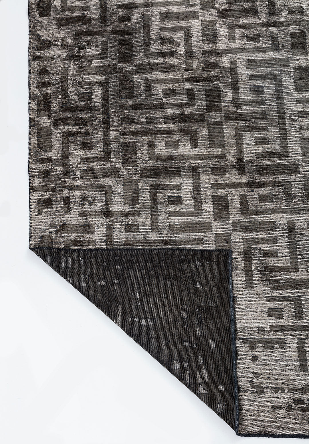 Rome Anthracite - Beige Rug