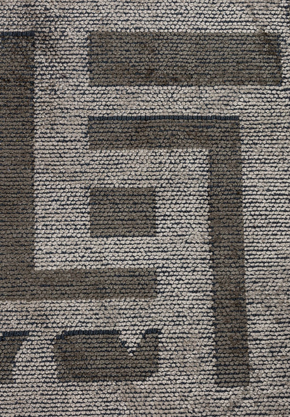 Rome Anthracite - Beige Rug