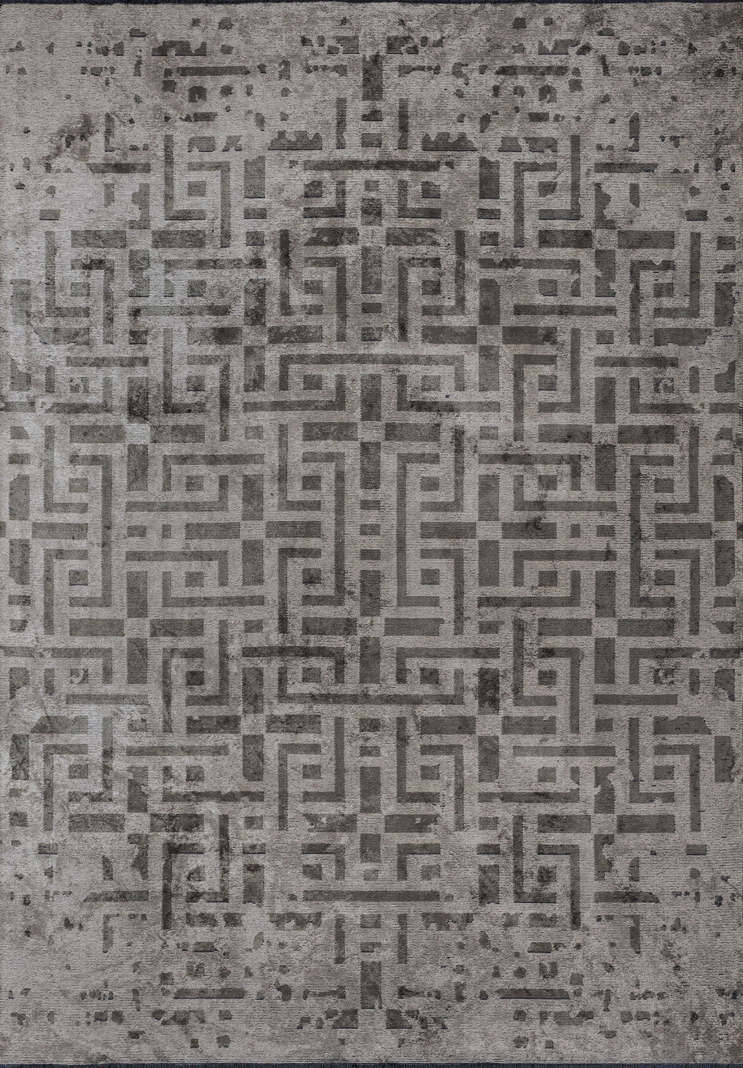 Rome Anthracite - Beige Rug