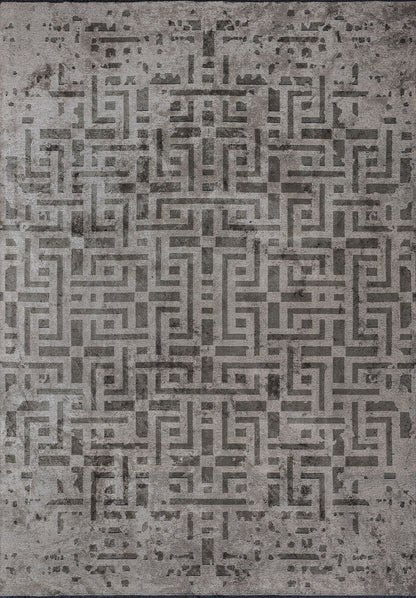Rome Anthracite - Beige Rug