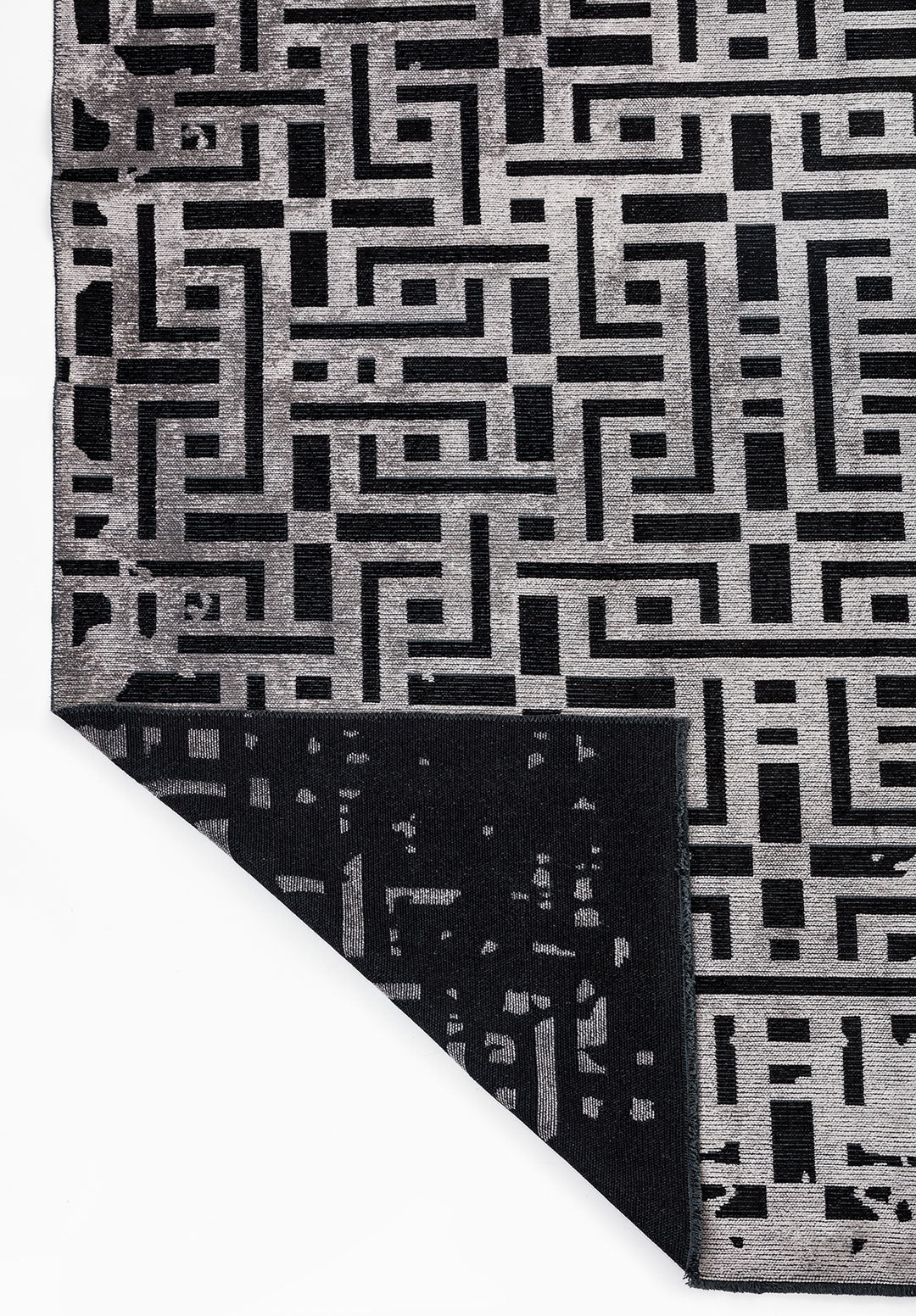 Rome Black - Light Grey Rug