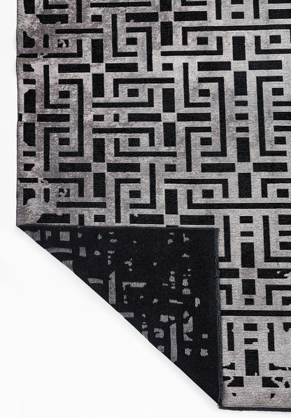 Rome Black - Light Grey Rug
