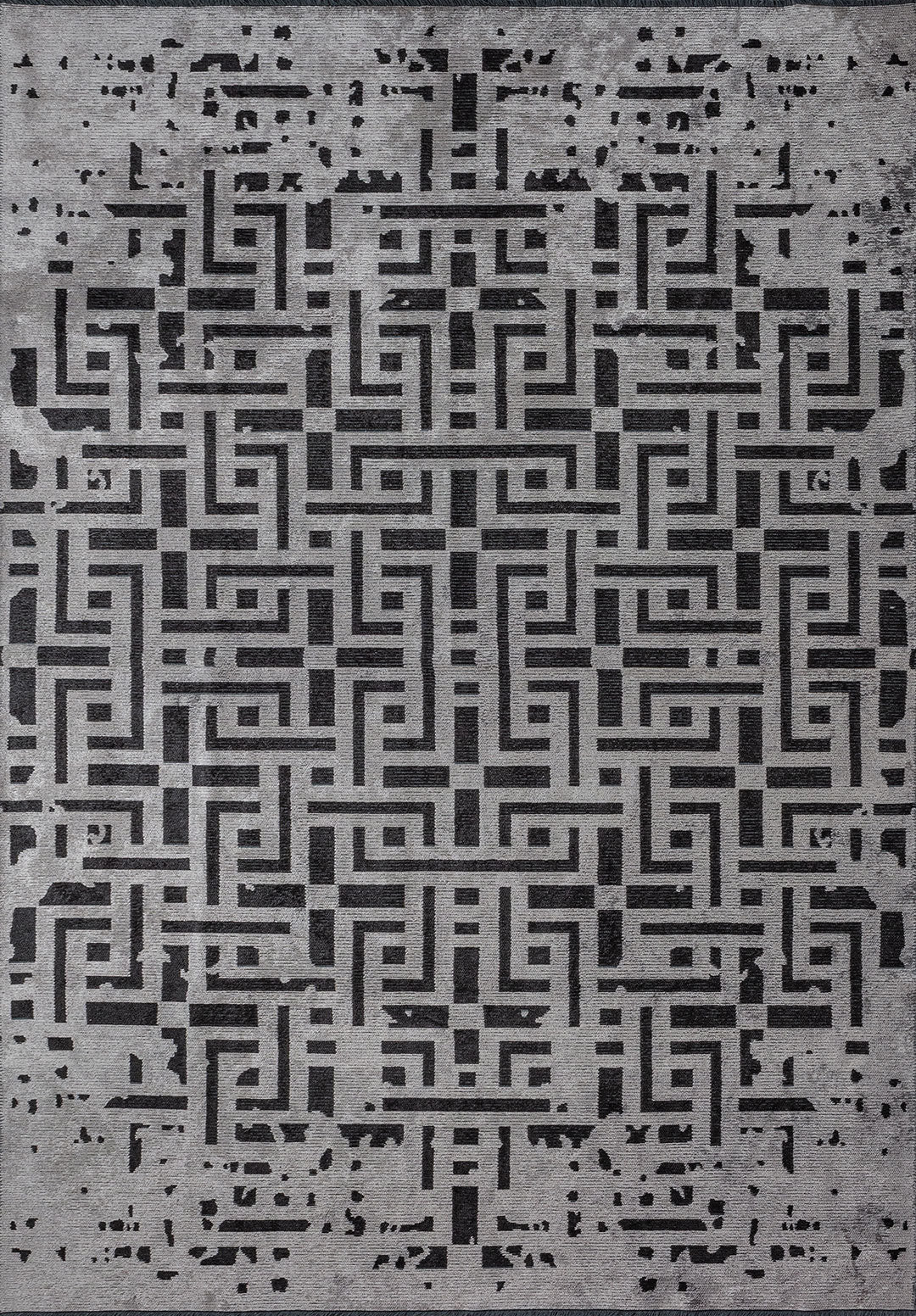 Rome Black - Light Grey Rug