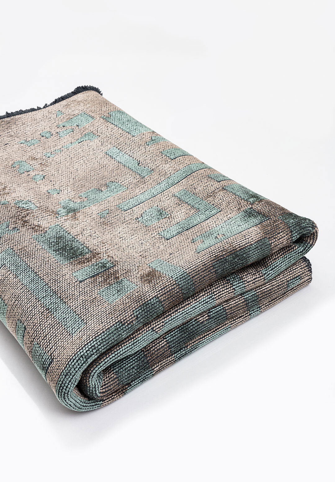 Rome River Green - Beige Rug