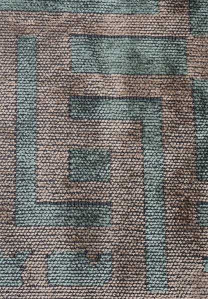 Rome River Green - Beige Rug