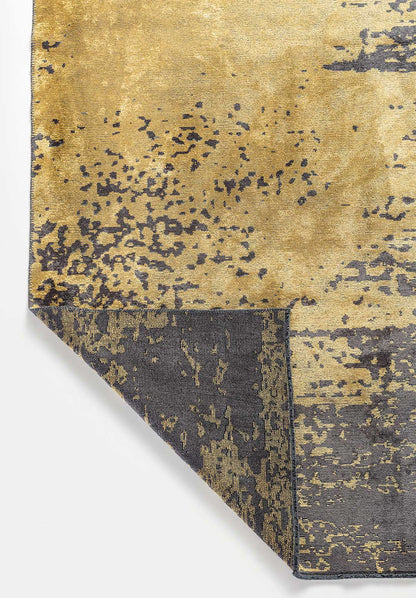 Milan Anthracite - Gold Rug