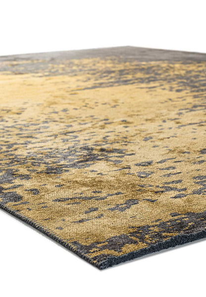 Milan Anthracite - Gold Rug