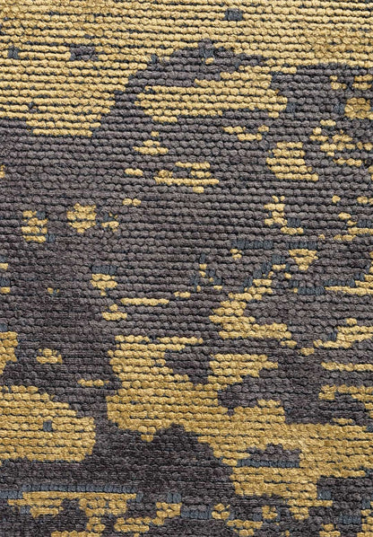 Milan Anthracite - Gold Rug