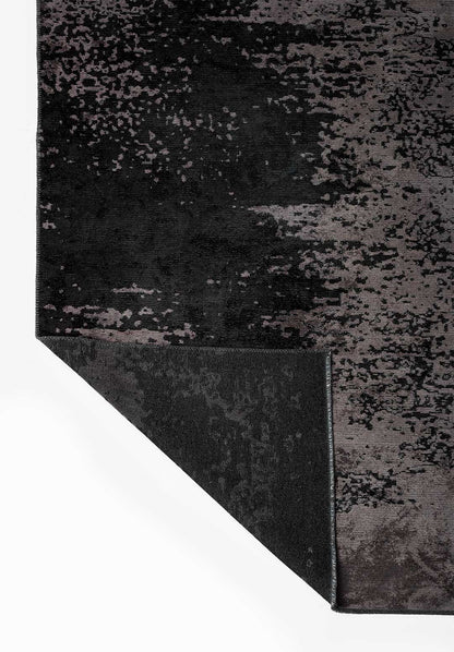 Milan Dark Grey - Black Rug
