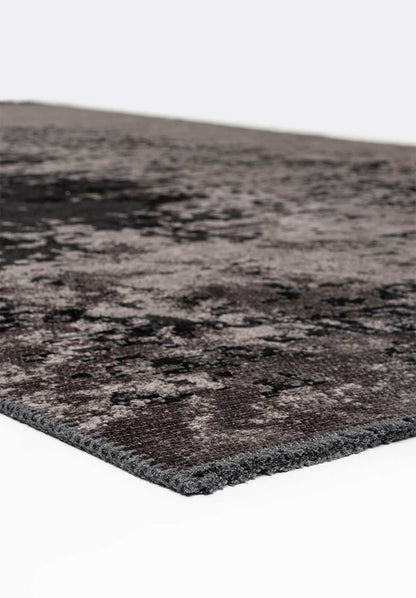 Milan Dark Grey - Black Rug