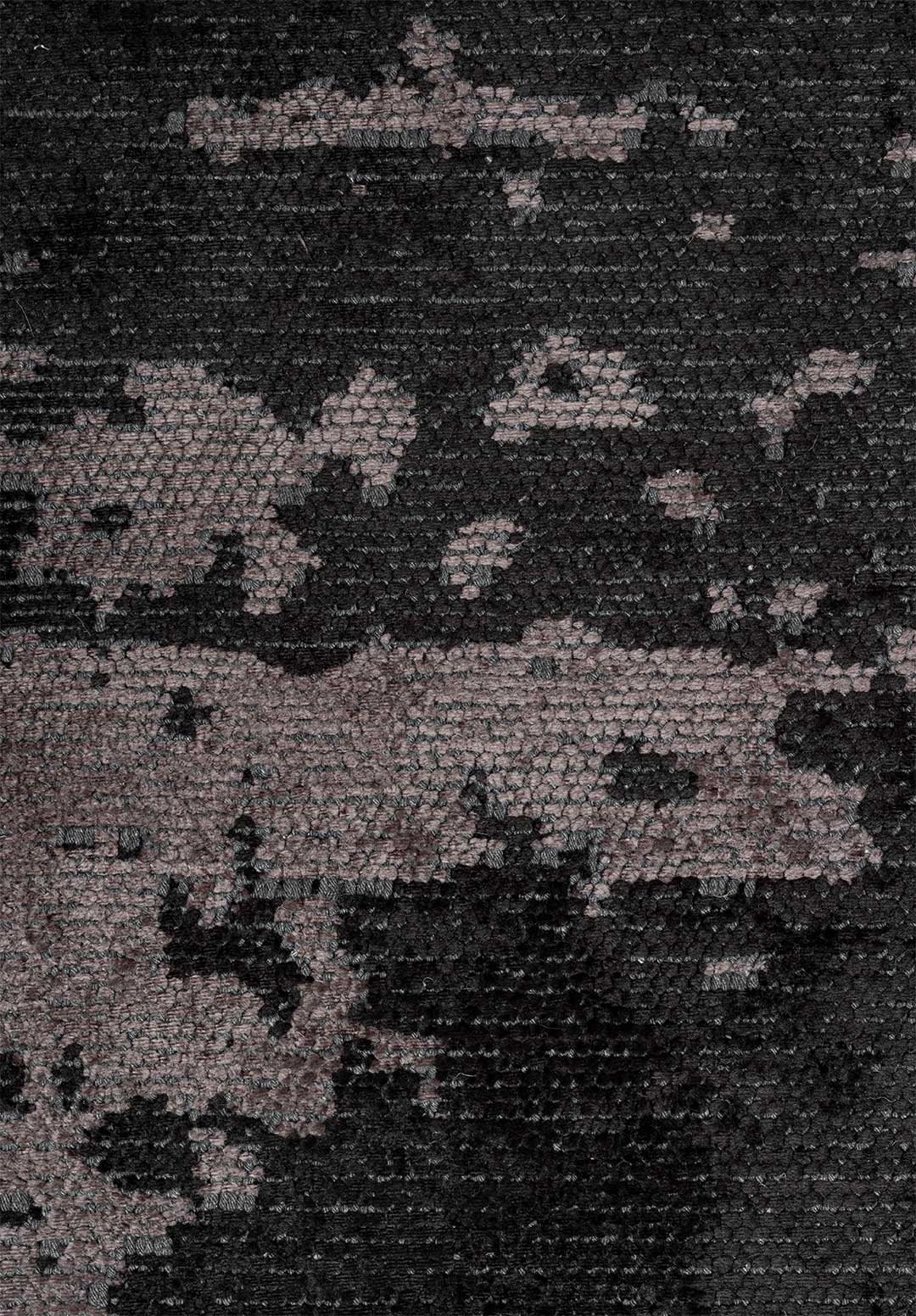 Milan Dark Grey - Black Rug